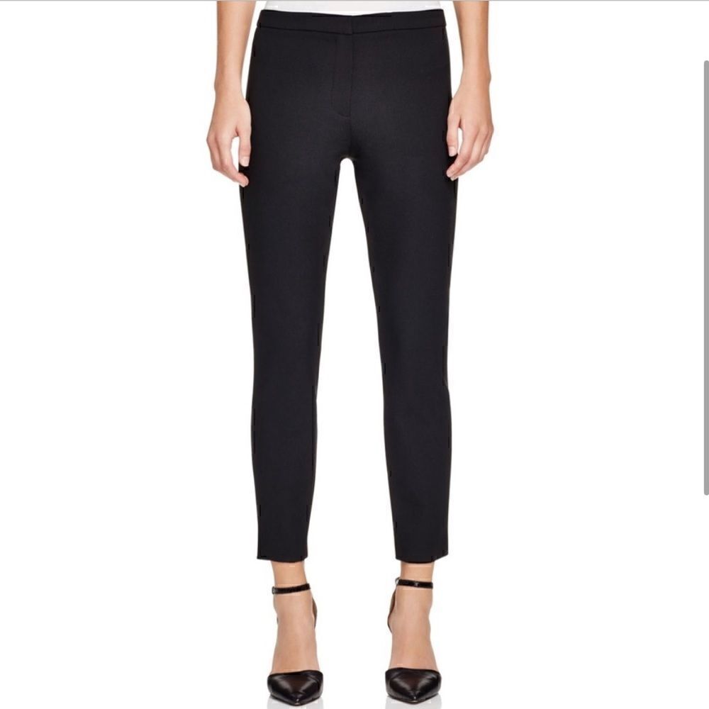 Elizabeth And James Victoria Black High Rise Skinny Ankle Zip Pants